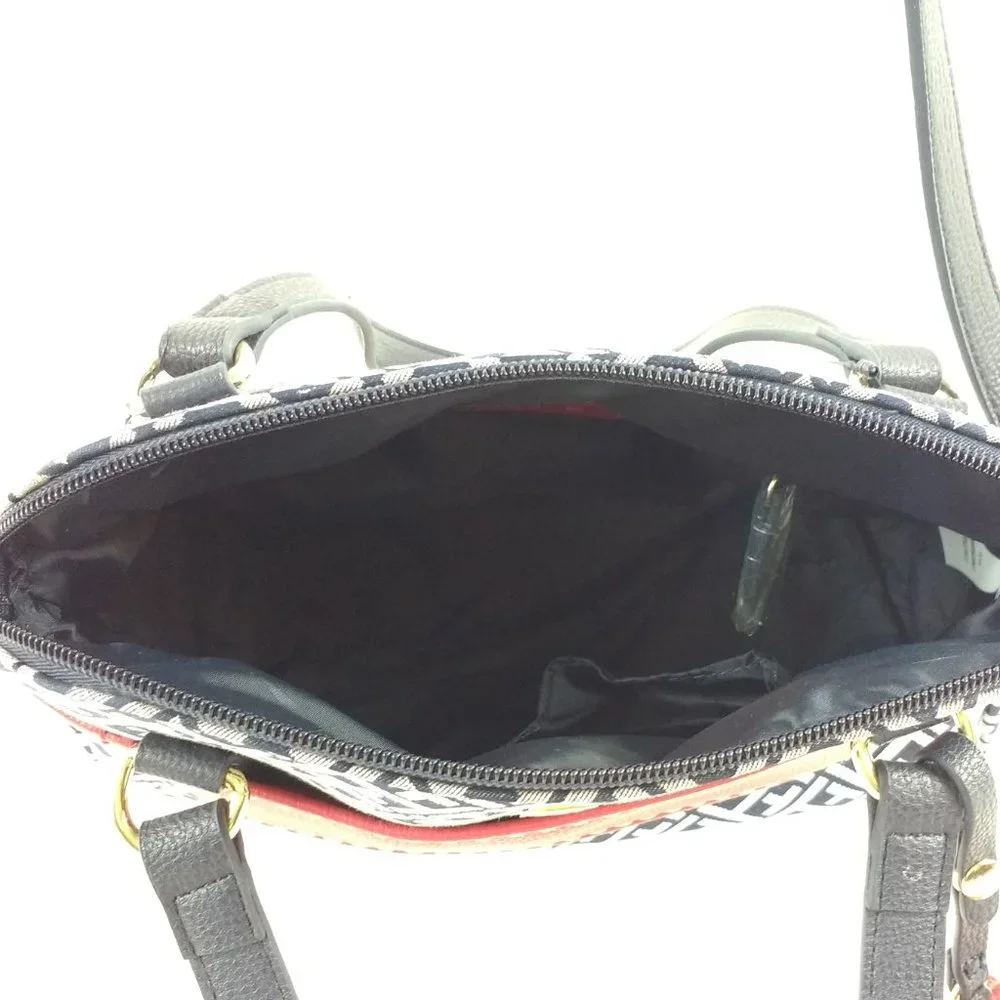 Tommy Hilfiger Navy White Satchel & Wristlet MSRP $146